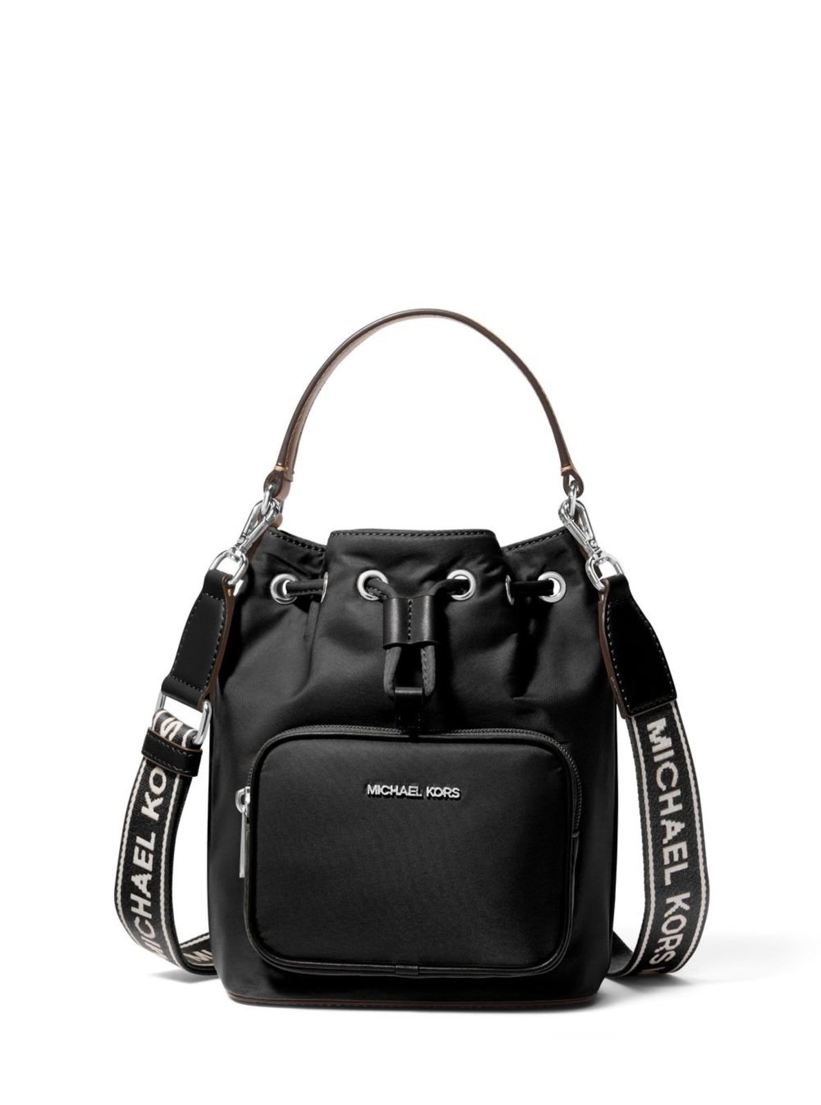 Vista 2 Bolsa Transversal Khai Pequena De Náilon 35T5s5fm1c001 preto preto