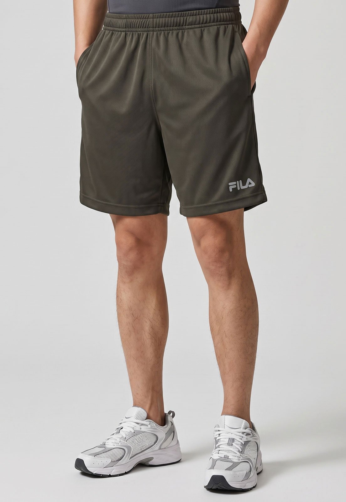 Bermuda Masculina Fila Sports Light 8 Verde-oliva