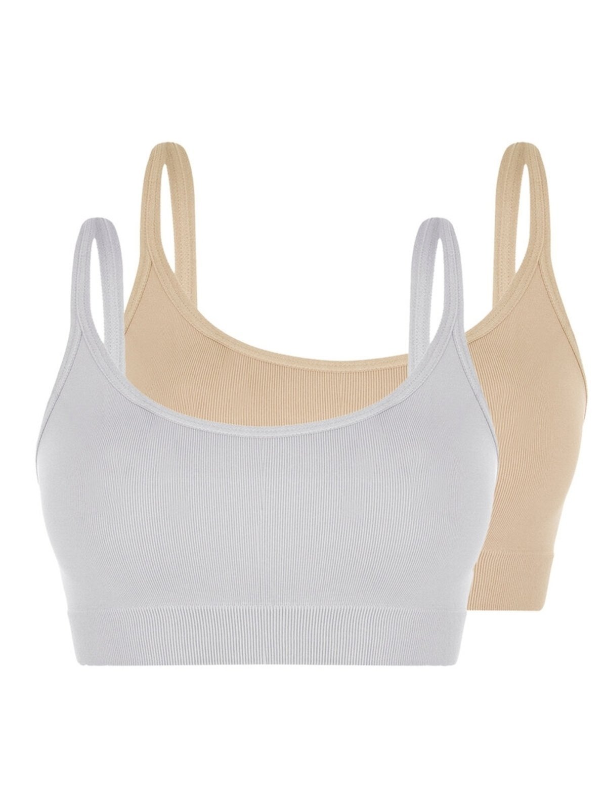 Kit com 2 Tops sem Aro e sem Bojo Loba 41018-001 Branco