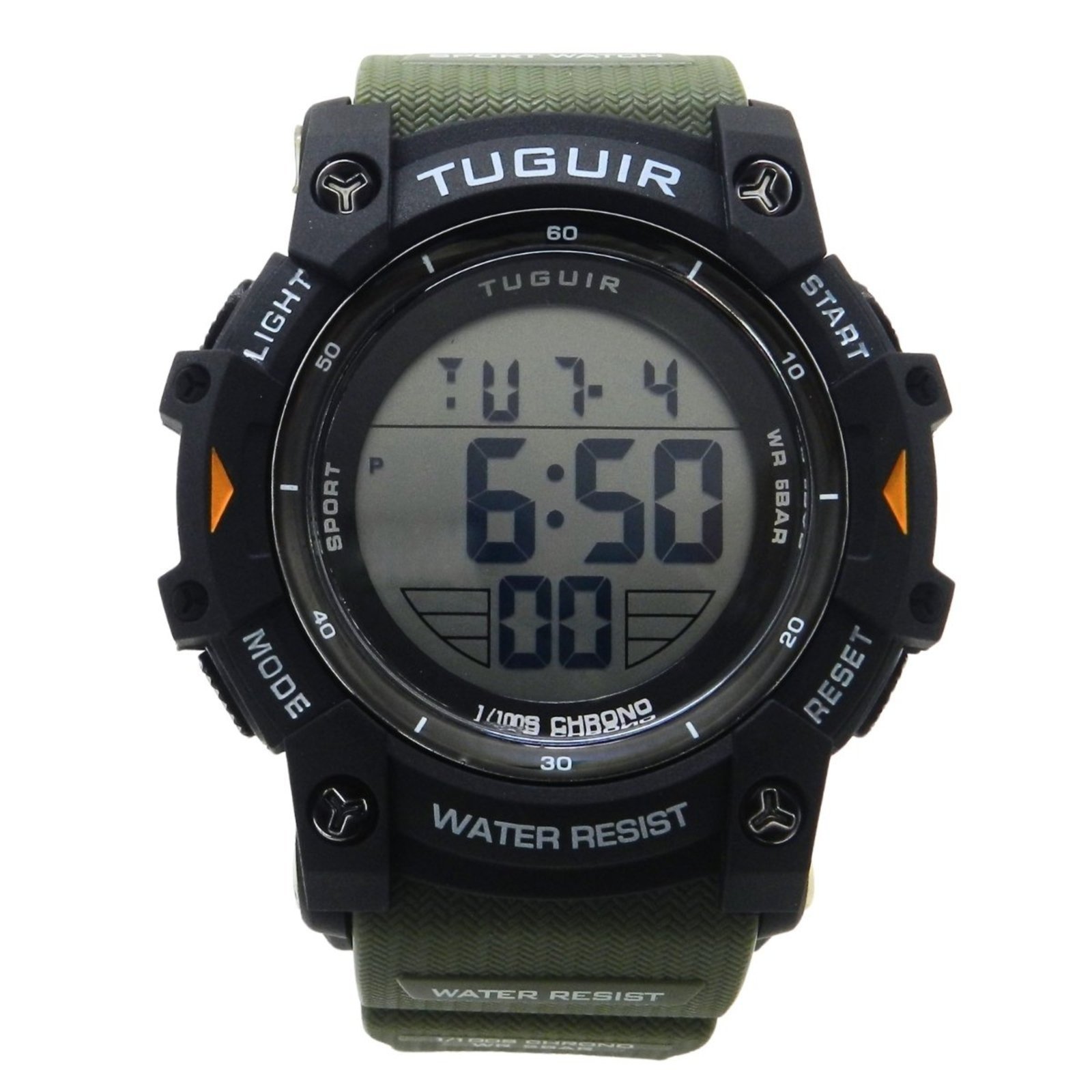 Relógio Masculino Tuguir Digital TG30455 Preto e Verde