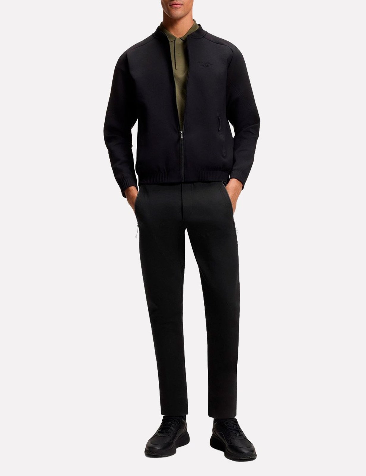 Calça Hugo Boss x Porsche Masculina Moletom Regular J PS Spirit 70 Hicon Preta