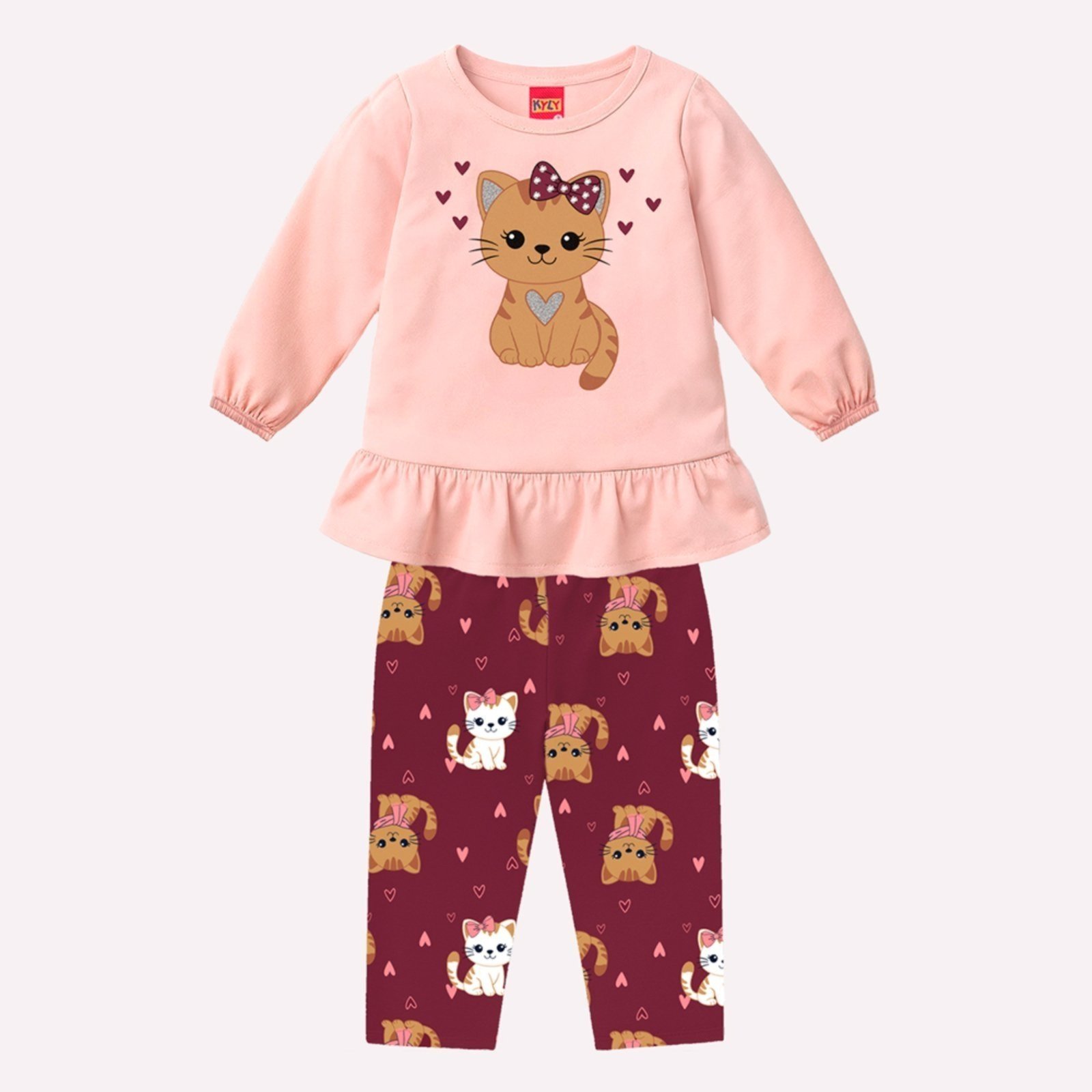 Infantil - Conjunto Menina Gatinho Kyly