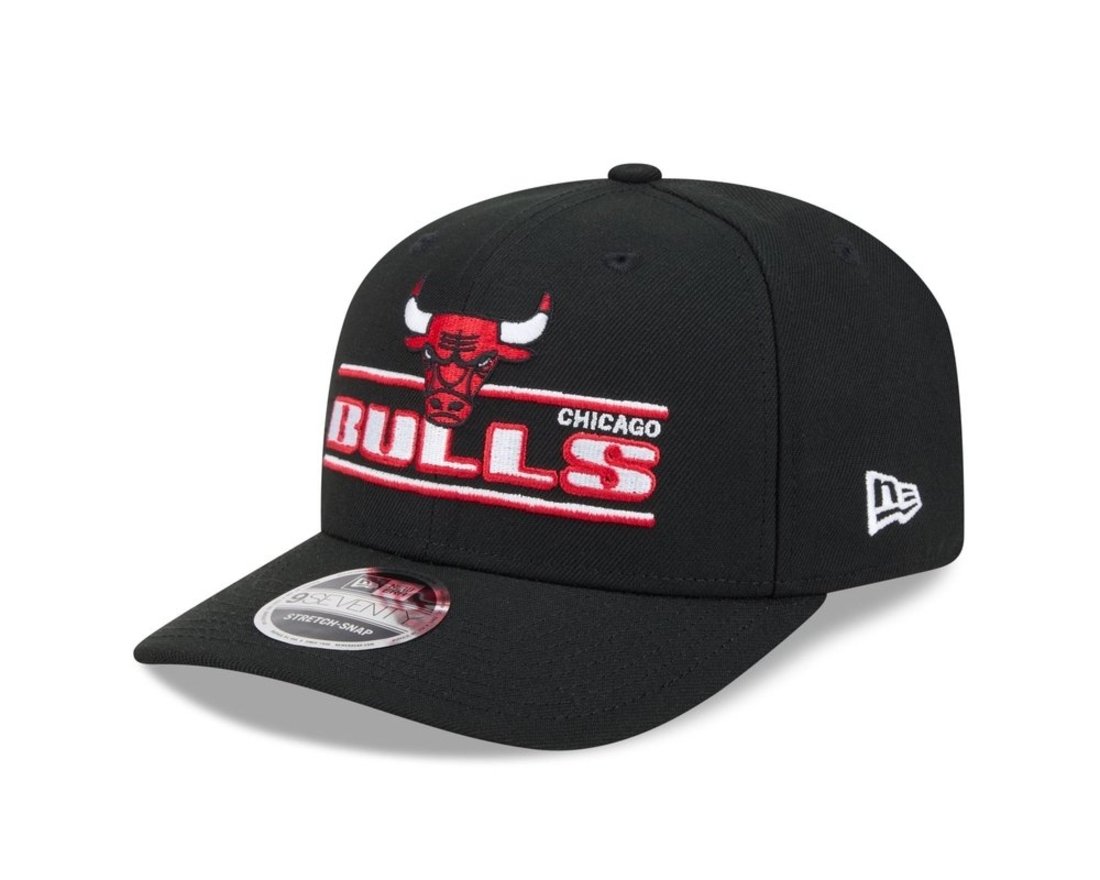 Bone New Era 9SEVENTY STRETCH SNAP Chicago Bulls NBA Preto