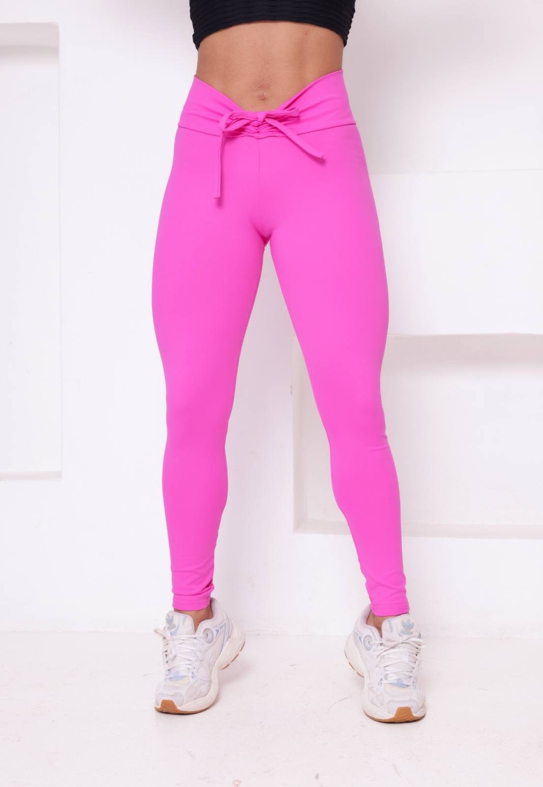 Calça Legging Fitness Feminina CCW CENTRAL Confortável e Estilosa Rosa