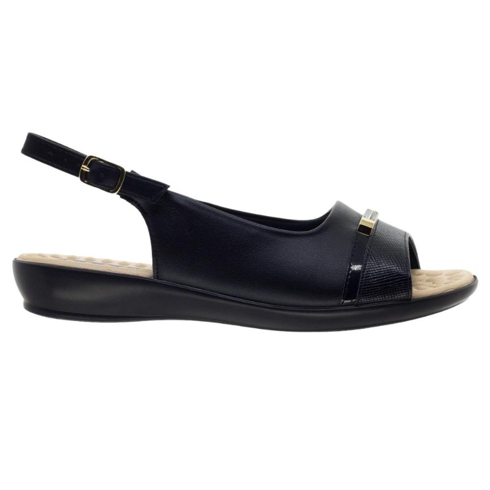 Sandália Joanete Feminina Piccadilly 500380 Preto
