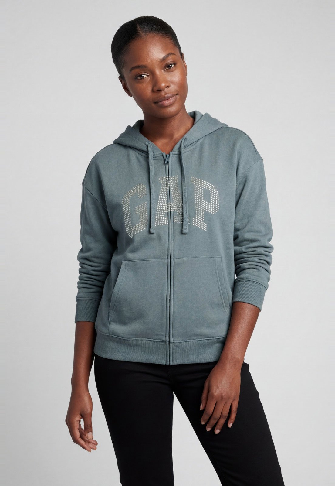 Jaqueta de Moletom Feminina GAP Capuz Verde
