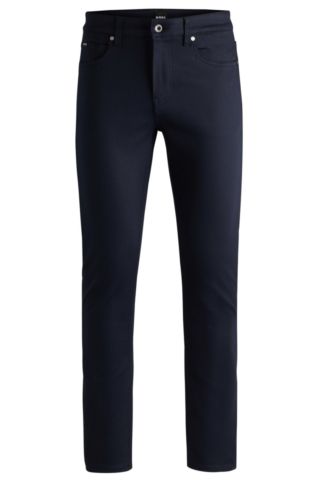 Calças Jeans Slim De Jeans Elástico Azul-Escuro Azul – 35/32