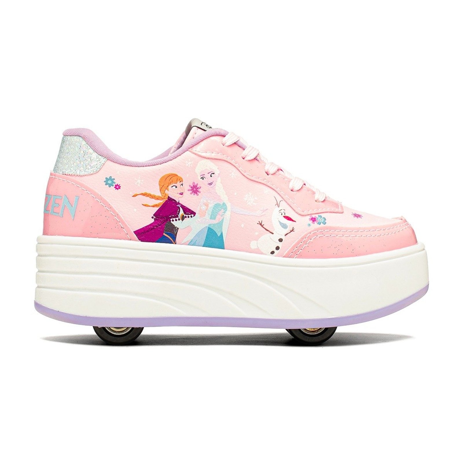 Infantil - Tênis De Rodinha Feminino Disney Frozen Elsa e Anna com Rodinhas Removíveis Original 28 ao 35
