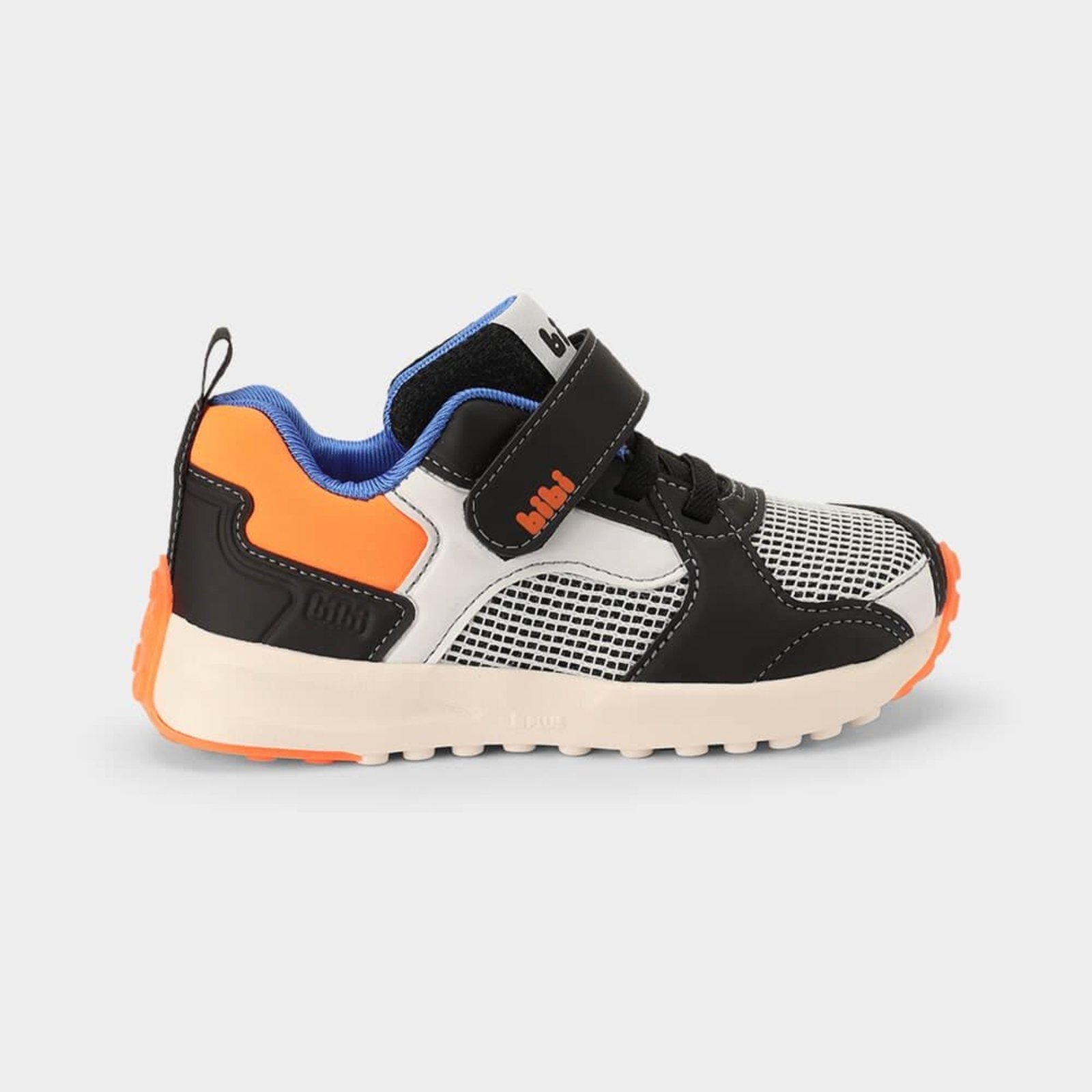Vista 2 Infantil - Tênis Bibi Jogging com Laranja Calçados Bibi preto Calçados Bibi preto