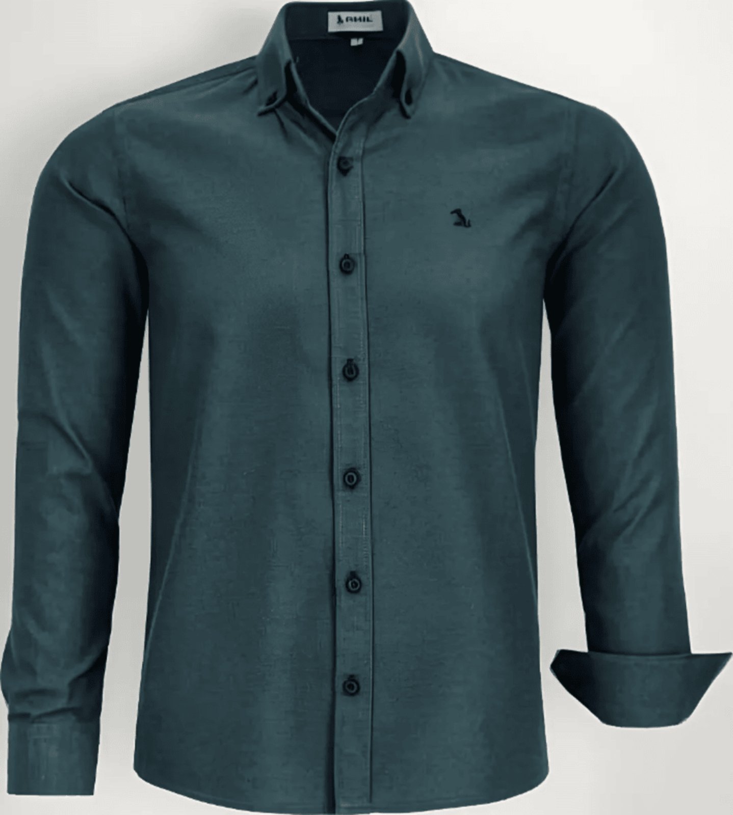 Camisa Social Amil Vesper Algodão/Poliéster Fácil de Passar Macia M/Longa Luxo Preto