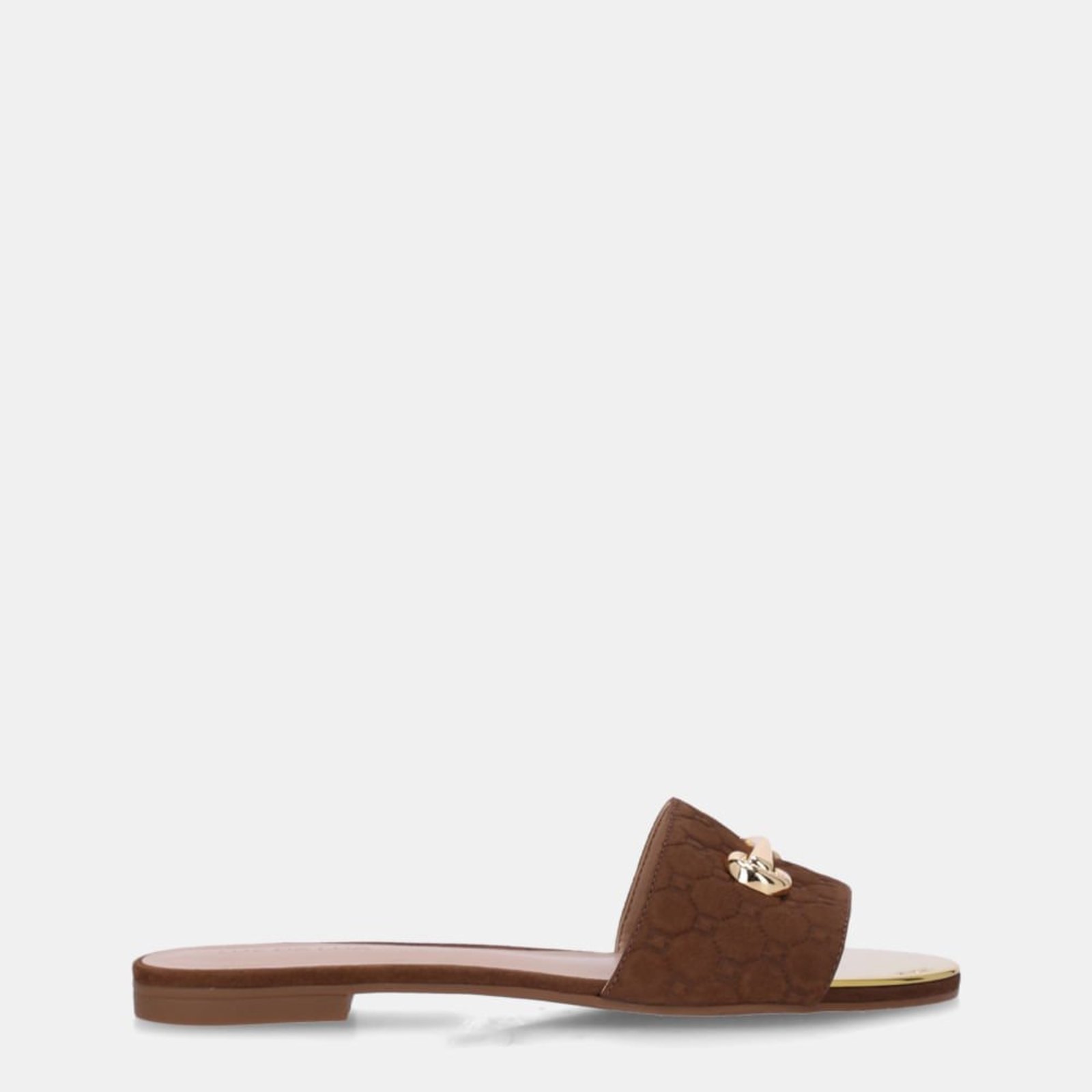 Chinelo Couro Bison Espresso - 53120055 Luz da Lua