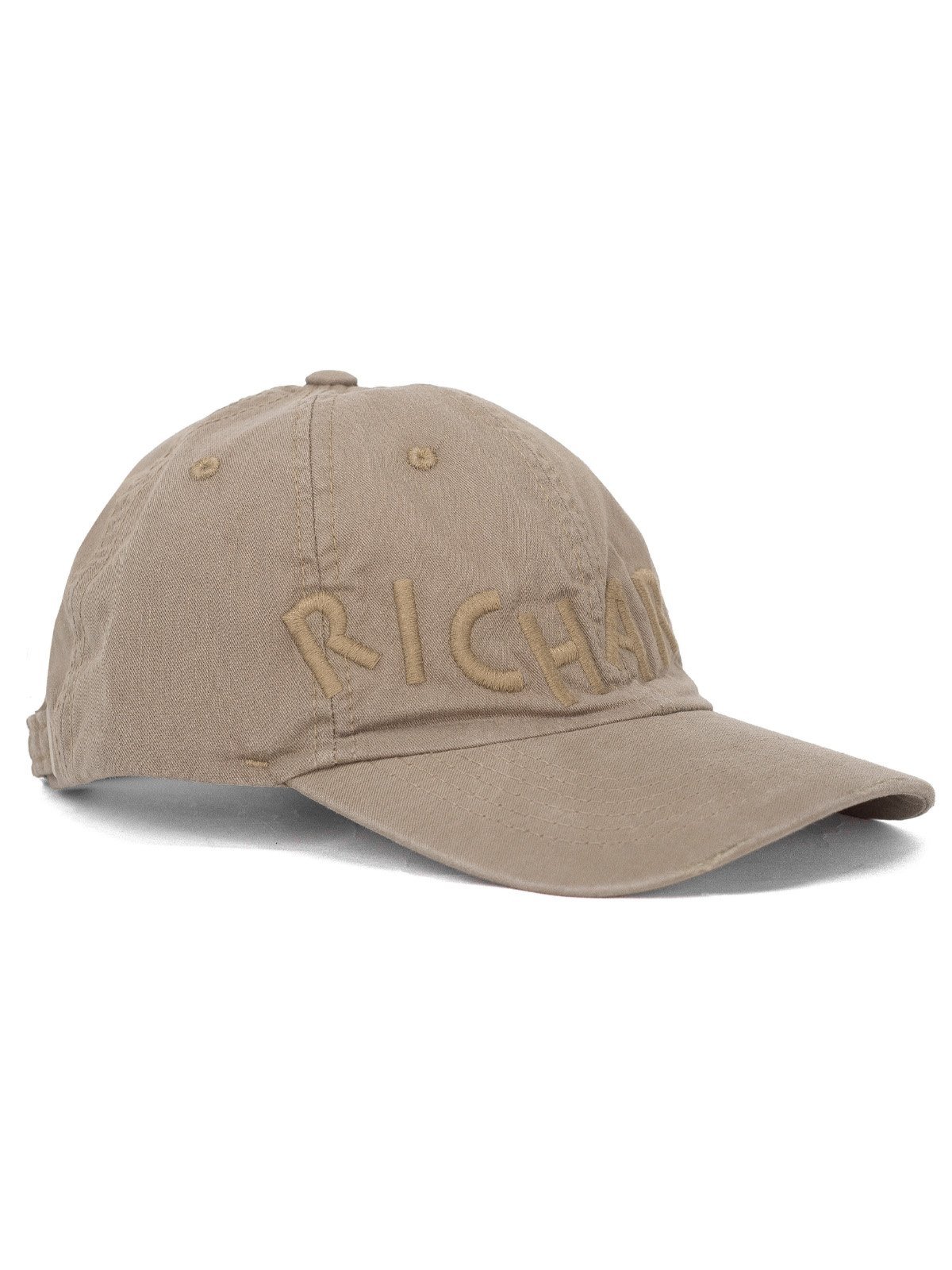 Boné Richards Casual Rabisco Raven Algodão Aba Curva Regulável Strapback Marrom Husk