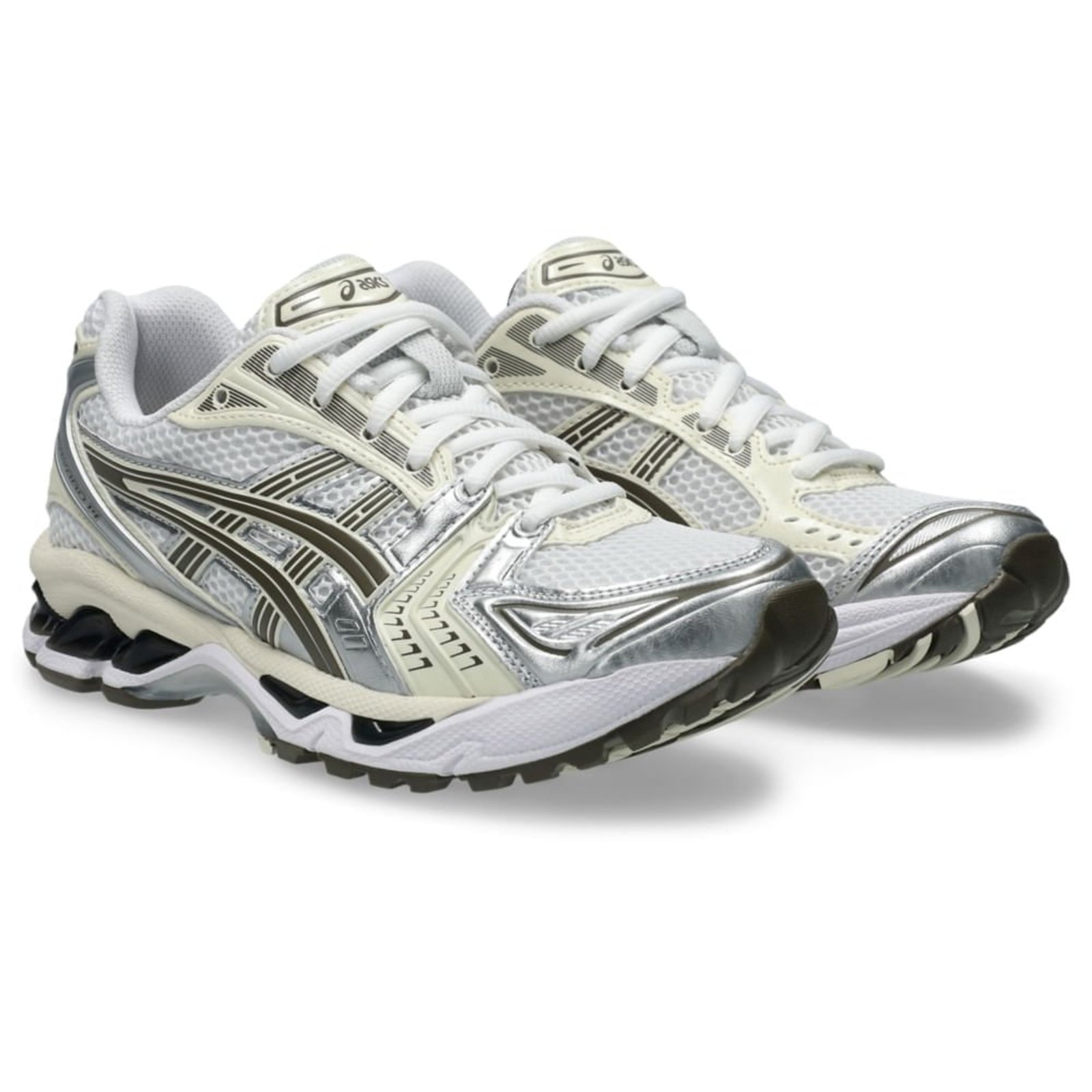 Vista 3 Tênis ASICS GEL-Kayano 14 - Unissex Bege branco ASICS branco