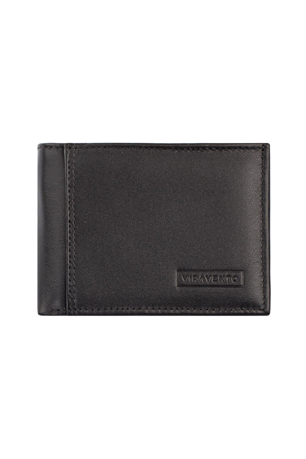 Vista 2 Carteira masculina de couro italiano Tyler 8,5x11,5cm - Preta Vira Vento café Vira Vento café