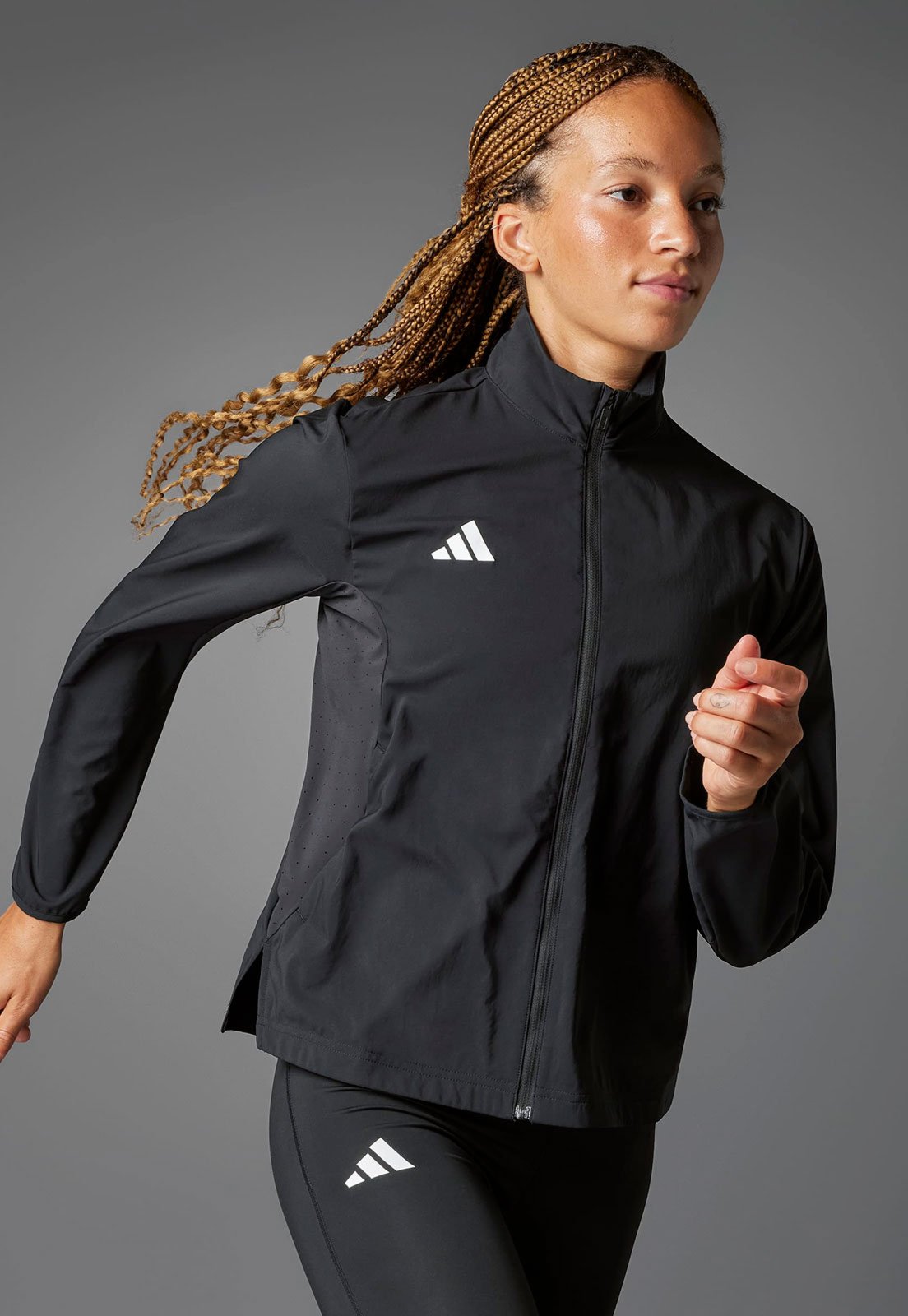 Jaqueta Feminina adidas Performance Adizero Preta