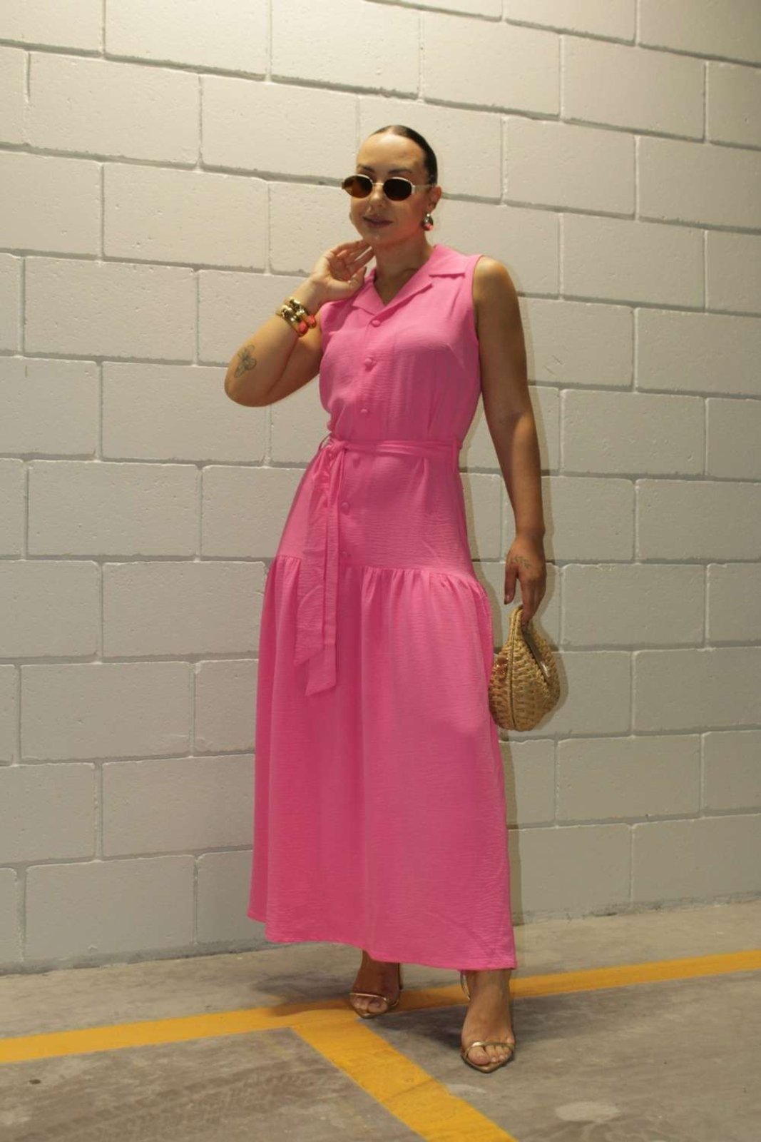 Vista 2 Vestido Vanibele Chemise bege Vanibele bege
