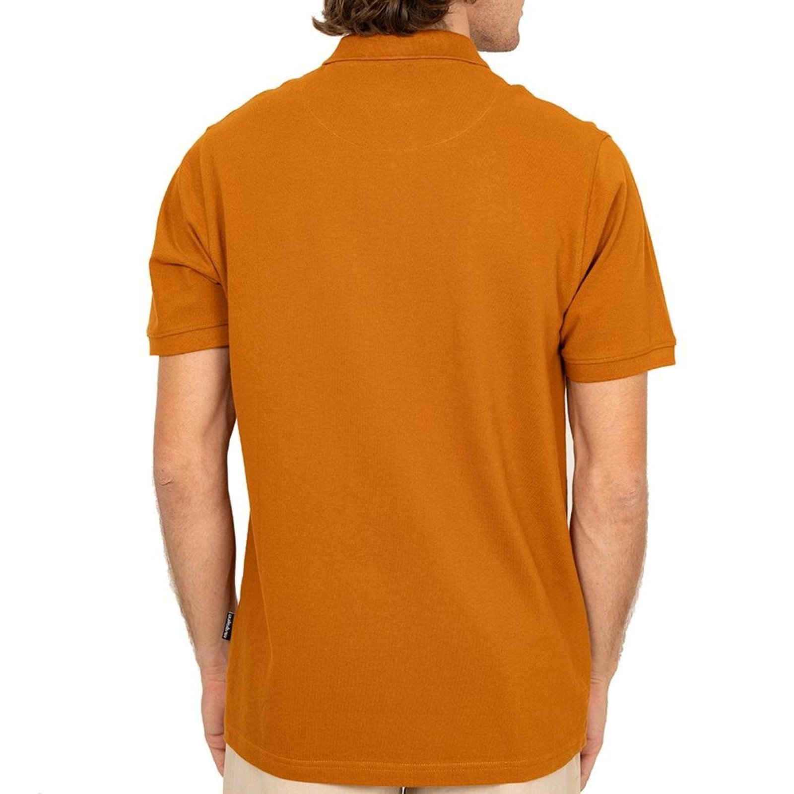Camisa Quiksilver Polo Loia Embroidery SM26 Mostarda