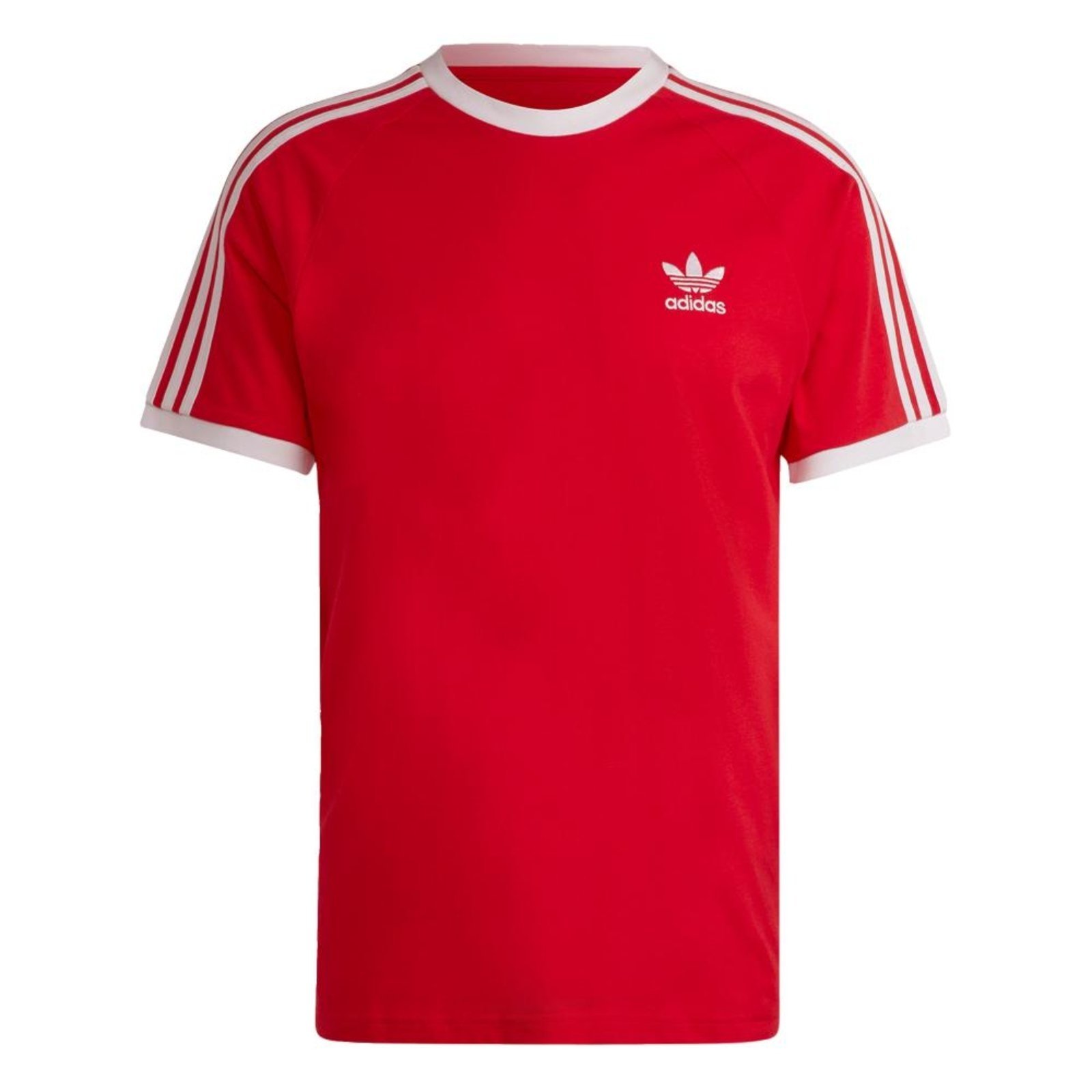 Camiseta Adicolor Classics 3-Stripes adidas Originals Vermelho