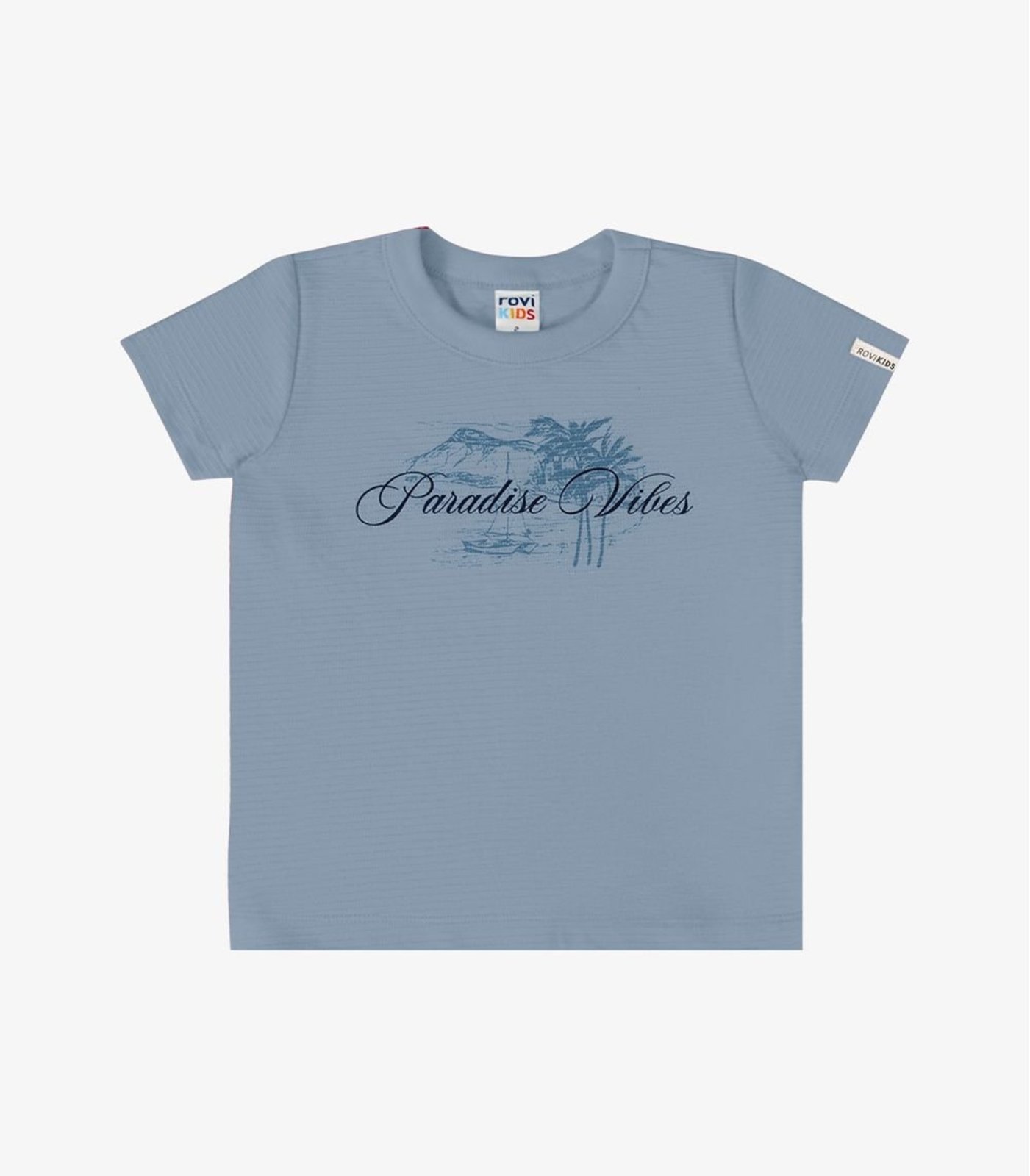 Infantil - Camiseta Verão Menino Rovi Azul
