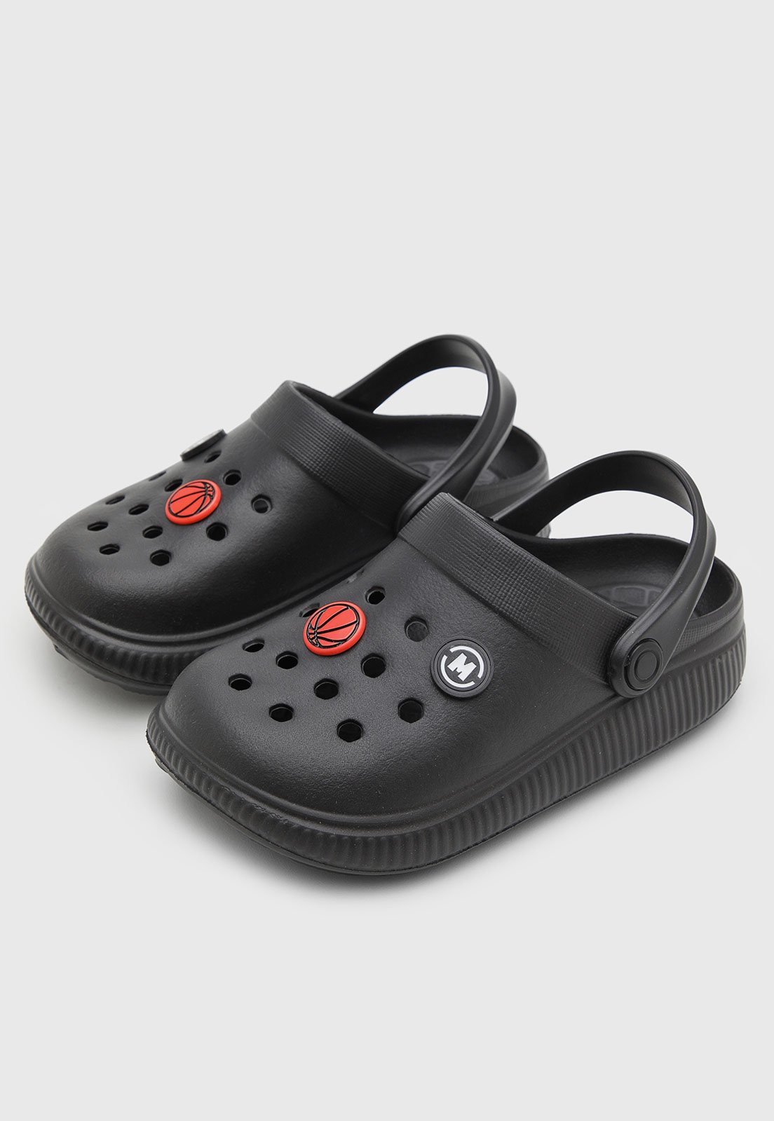 Infantil - Chinelo Molekinho Estampado Preto