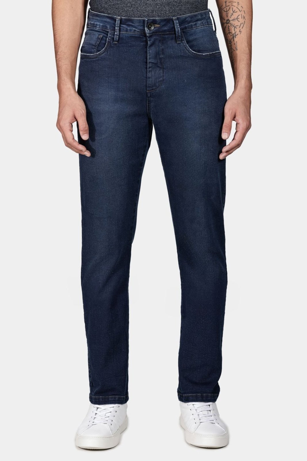 Vista 2 Calça Aramis Jeans Regular Azul Escuro incolor azul Aramis incolor azul