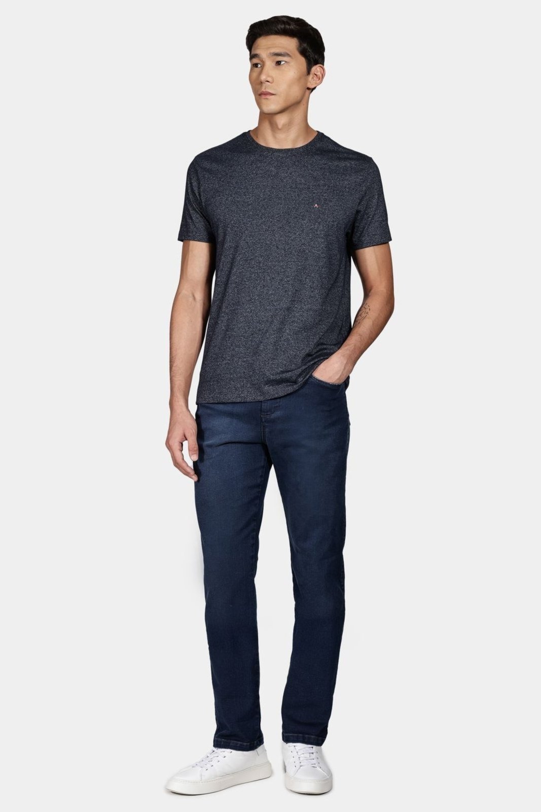 Vista 3 Calça Aramis Jeans Regular Azul Escuro incolor azul Aramis incolor azul