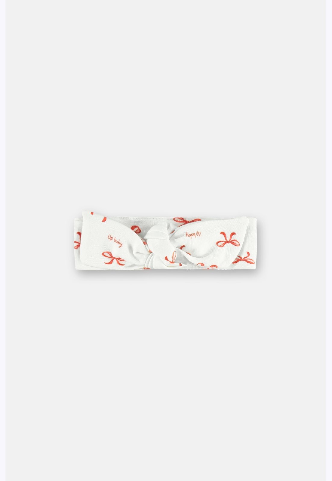 Infantil - Faixa Estampa Detalhes Vermelho Up Baby Branco