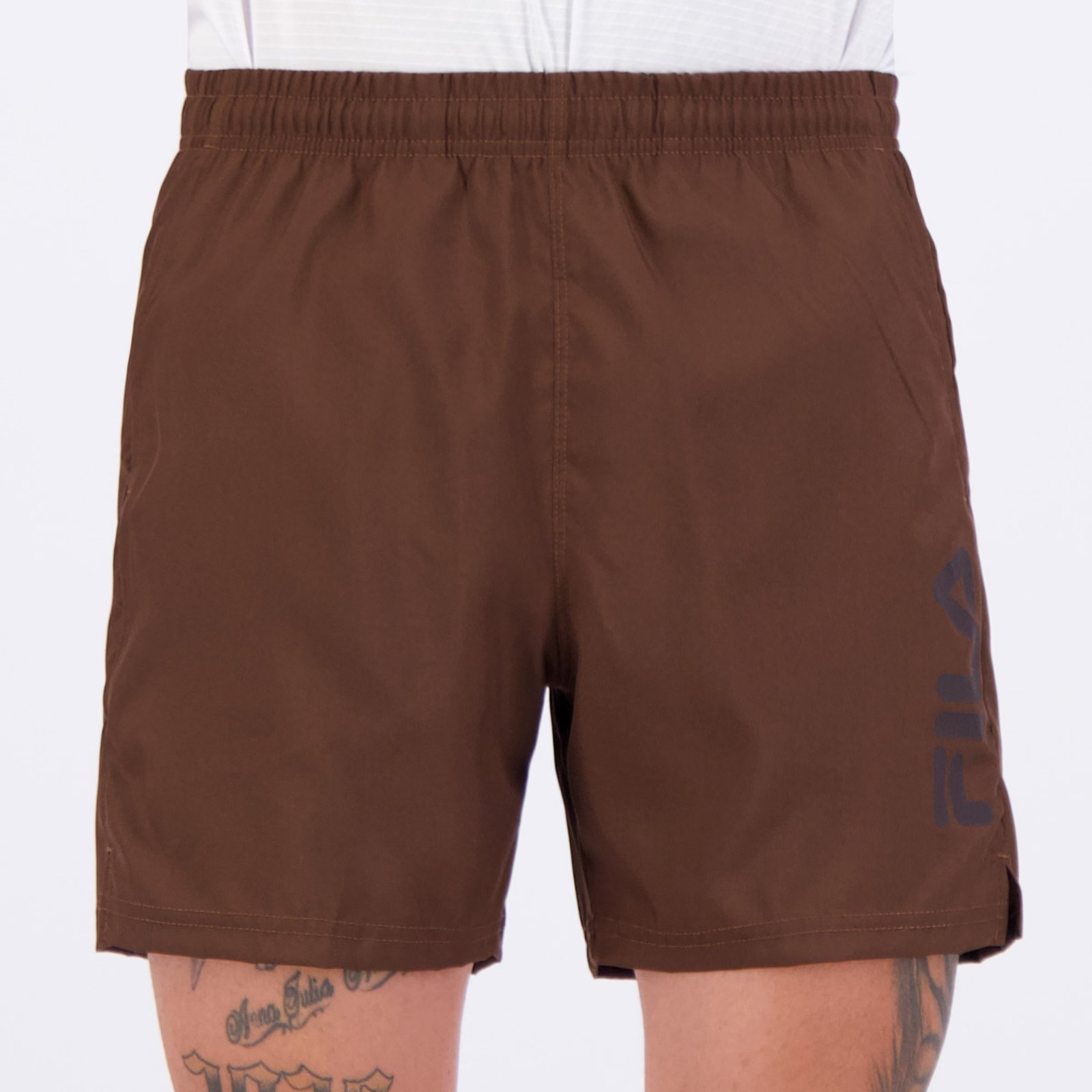 Shorts Fila Train 5 Marrom