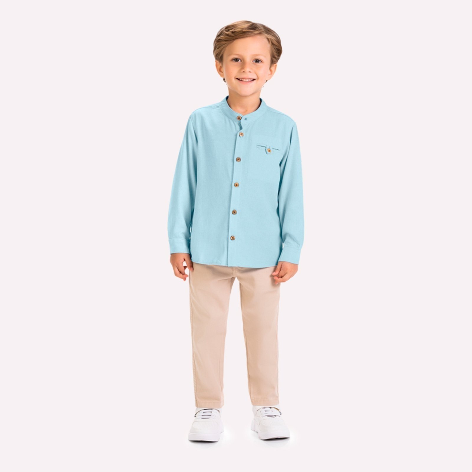 Infantil - Camisa Menino Linho Milon