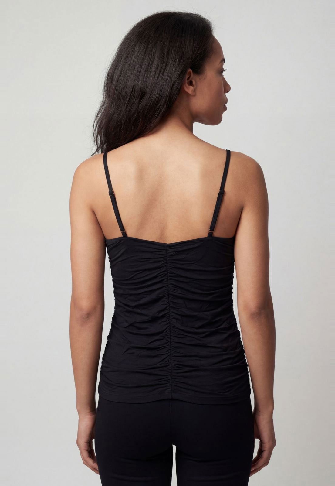 Vista 3 Blusa Feminina Colcci Decote V Preta preto Colcci preto