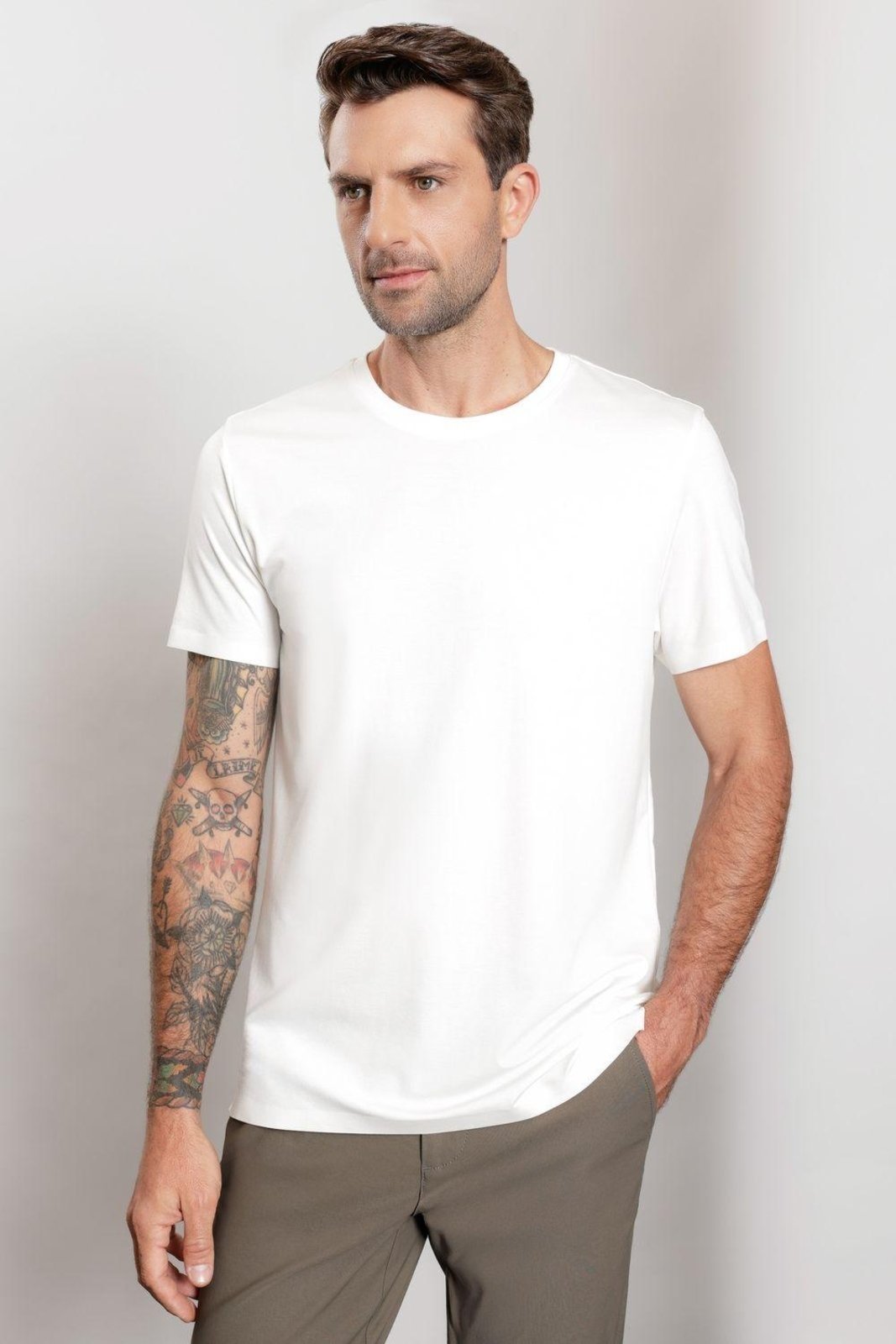 Camiseta Urban Manga Curta Fusionada Toque Seda