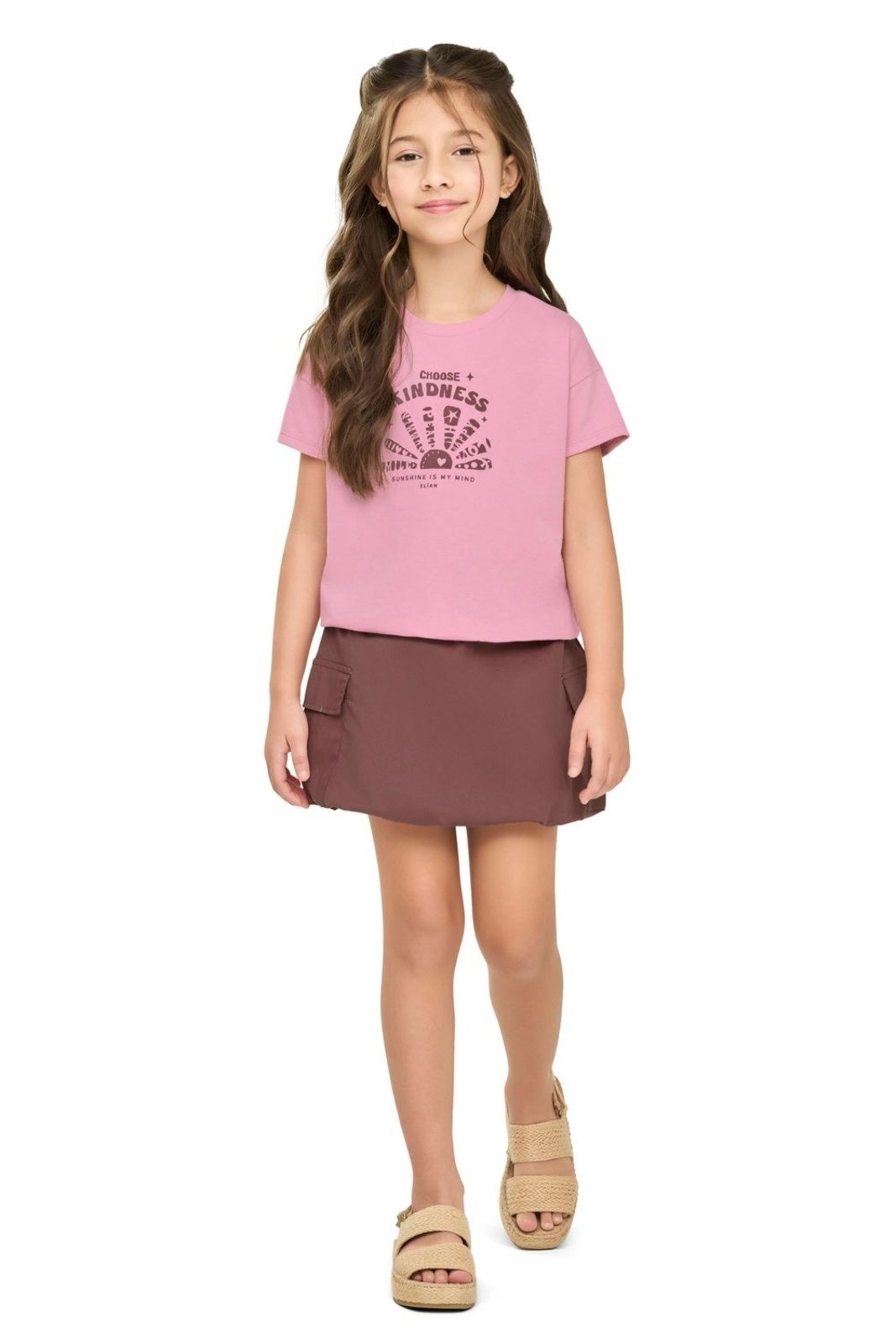 Vista 3 Infantil - Conjunto Menina Sunshine Elian bege Elian bege