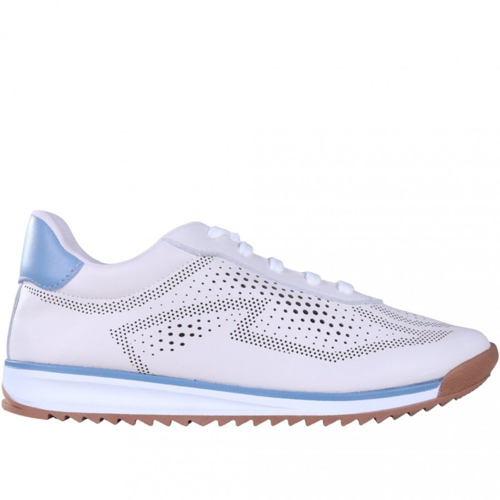 Tênis Feminino Perfurado com Sola Gum Zariff 087020 Zariff Off-white