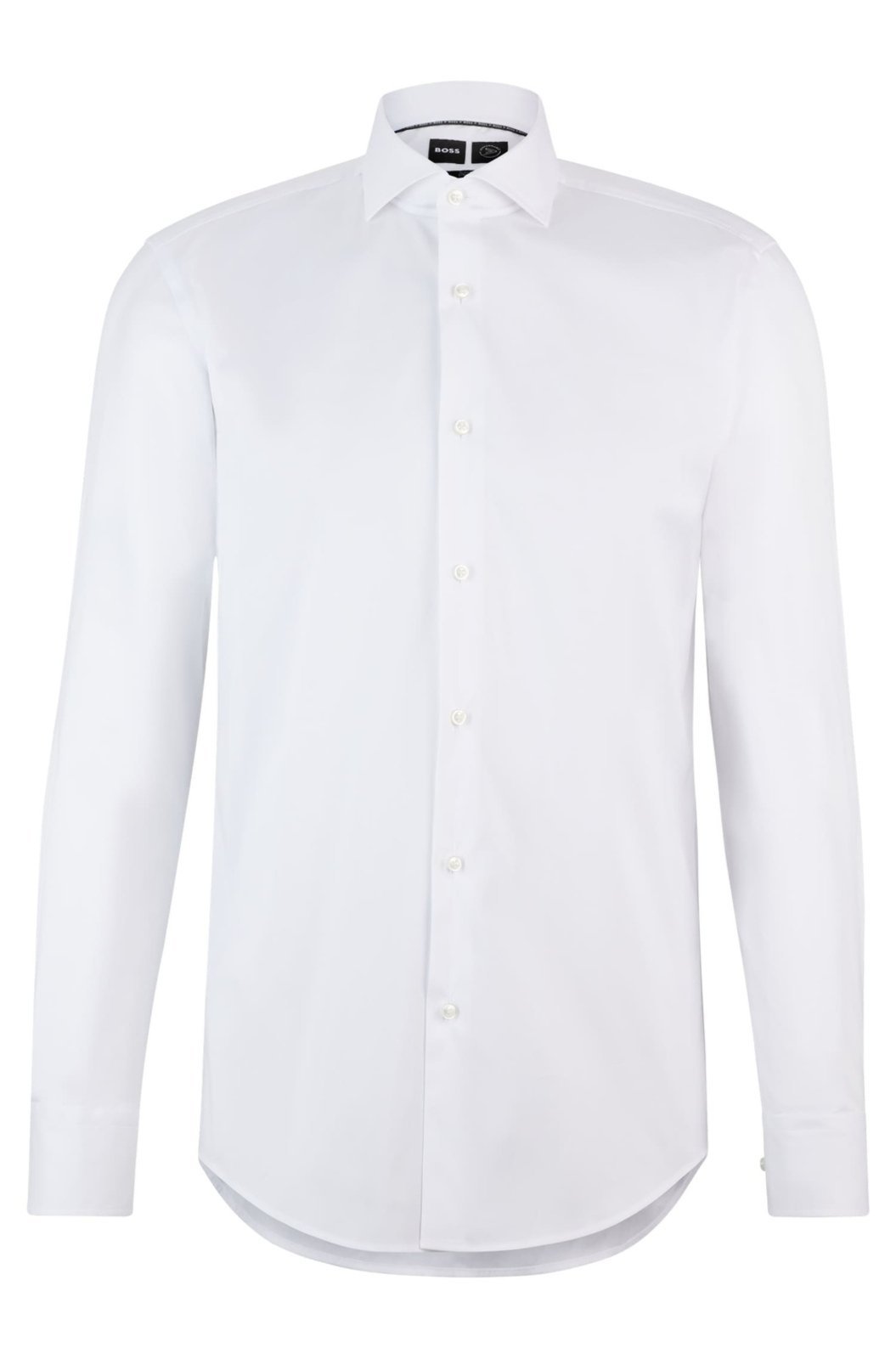 Camisa Slim Fit Em Popeline De Algodão Easy Iron