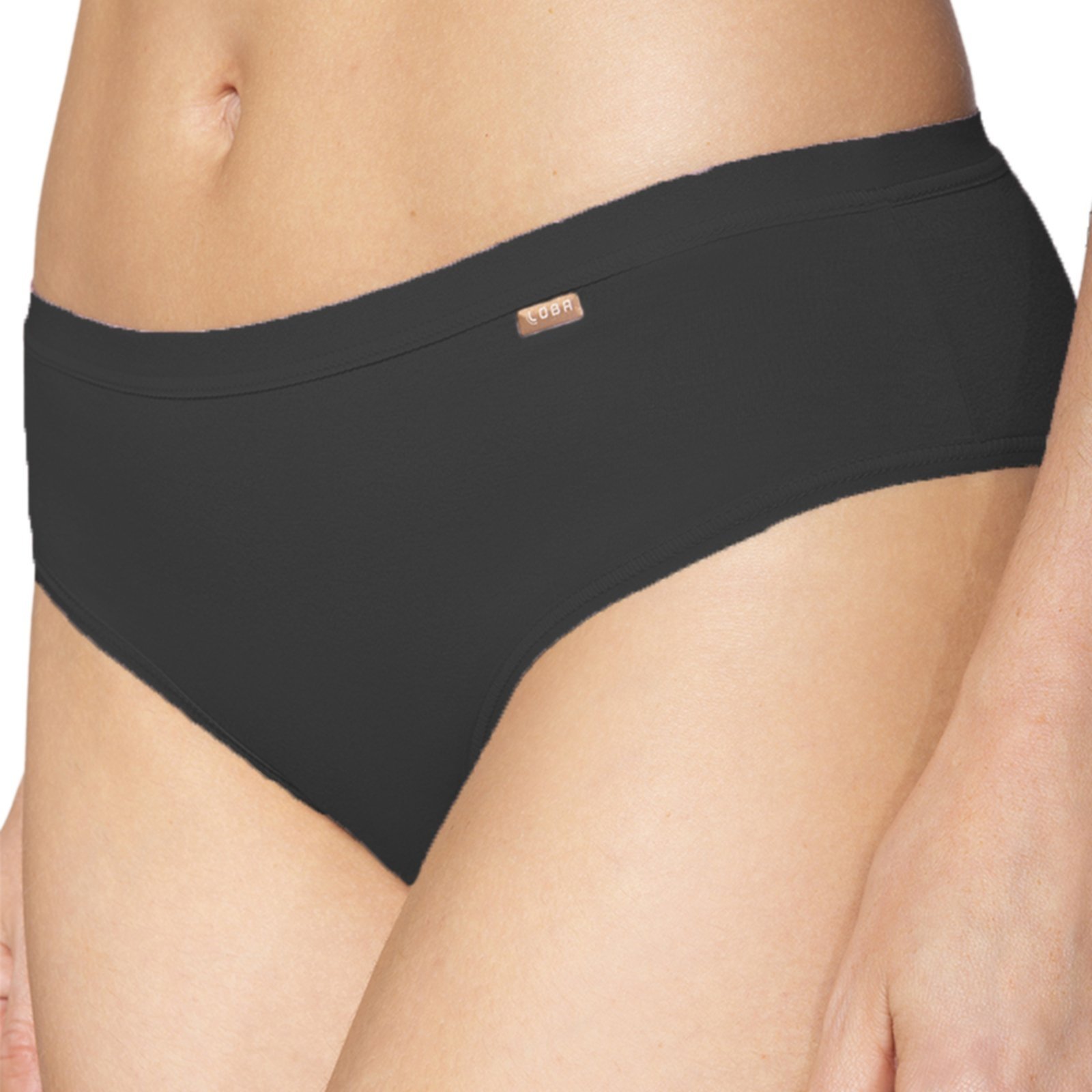 Vista 2 Calcinha Loba Clássica Algodão com Elastano 40352 Lupo preto Lupo preto