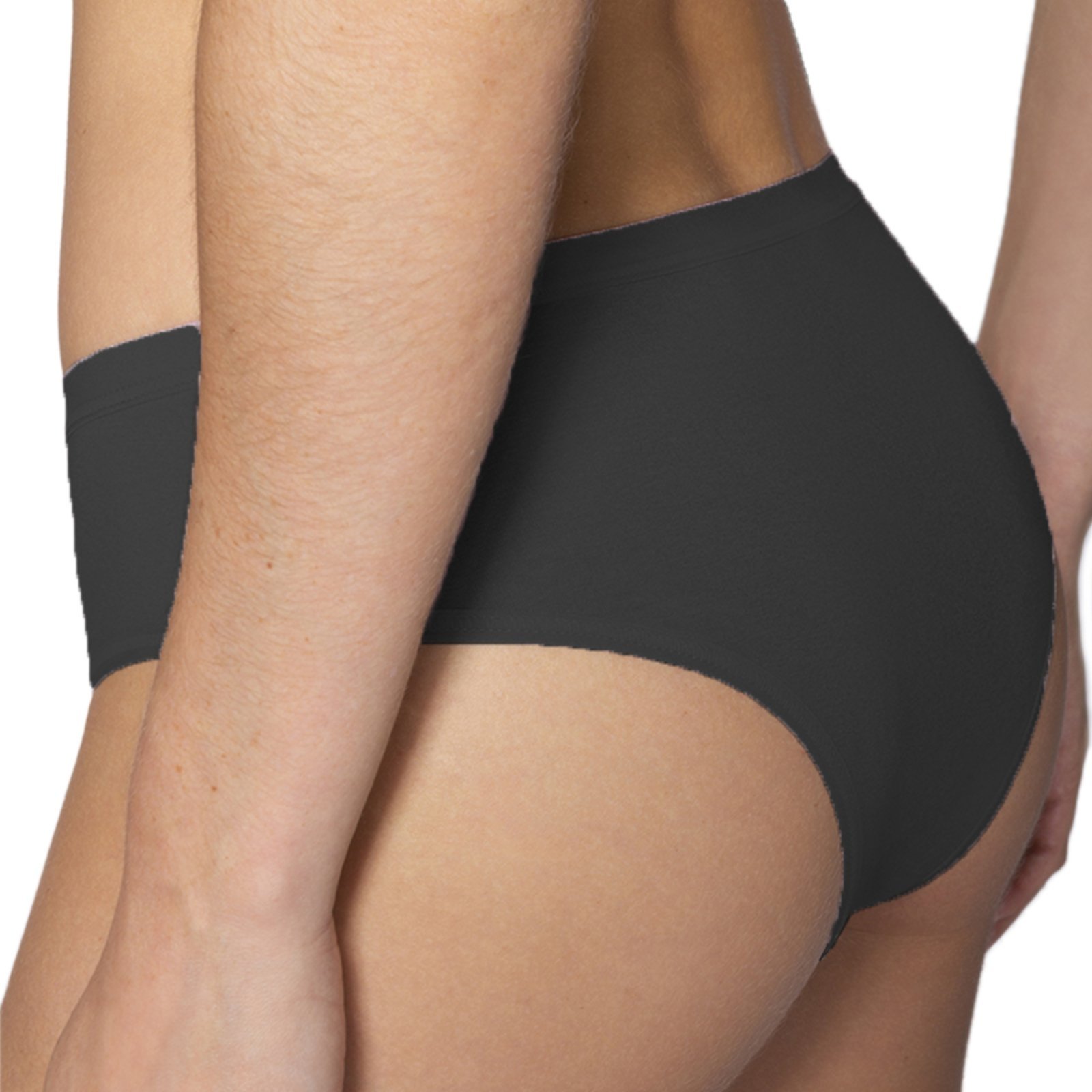 Vista 3 Calcinha Loba Clássica Algodão com Elastano 40352 Lupo preto Lupo preto
