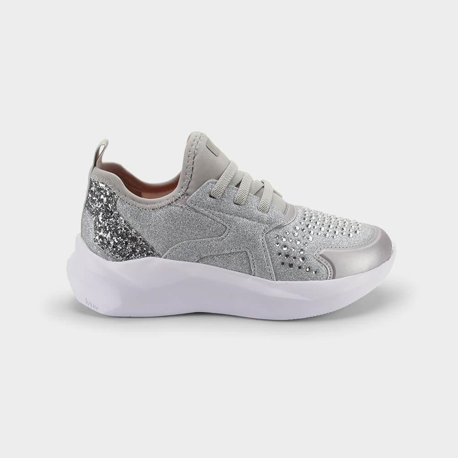 Infantil - Tênis Bibi Evolution 2.0 Prata com Glitter 25