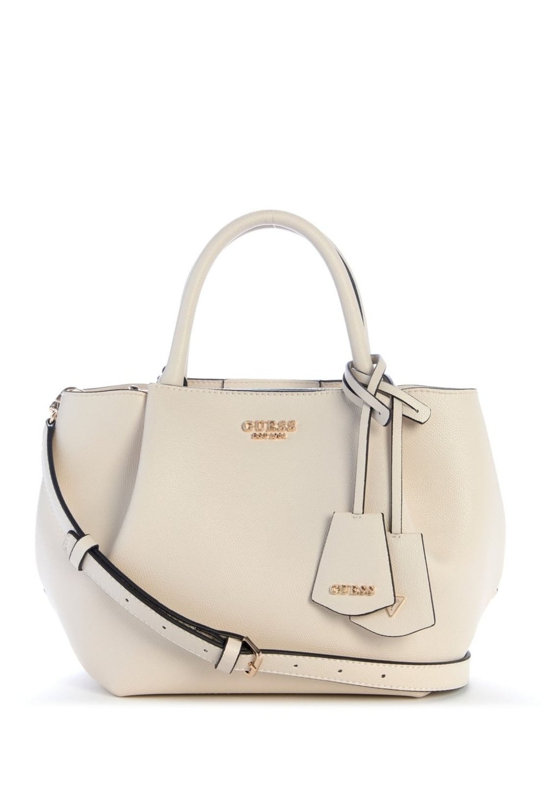 Bolsa Guess Amorette Girlfriend Satchel Off White