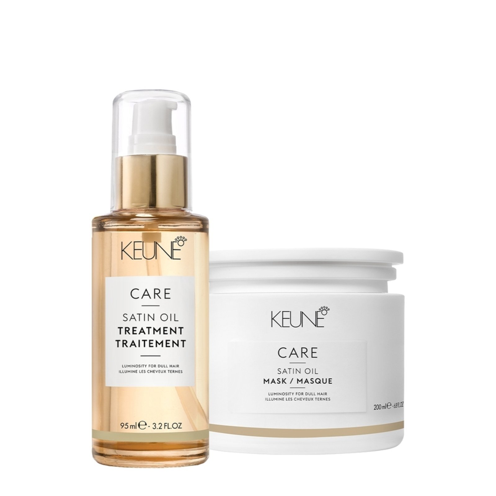 Vista 2 Kit Keune Care Satin Oil Máscara e Satin Oil (2 produtos) multicolorido Keune multicolorido