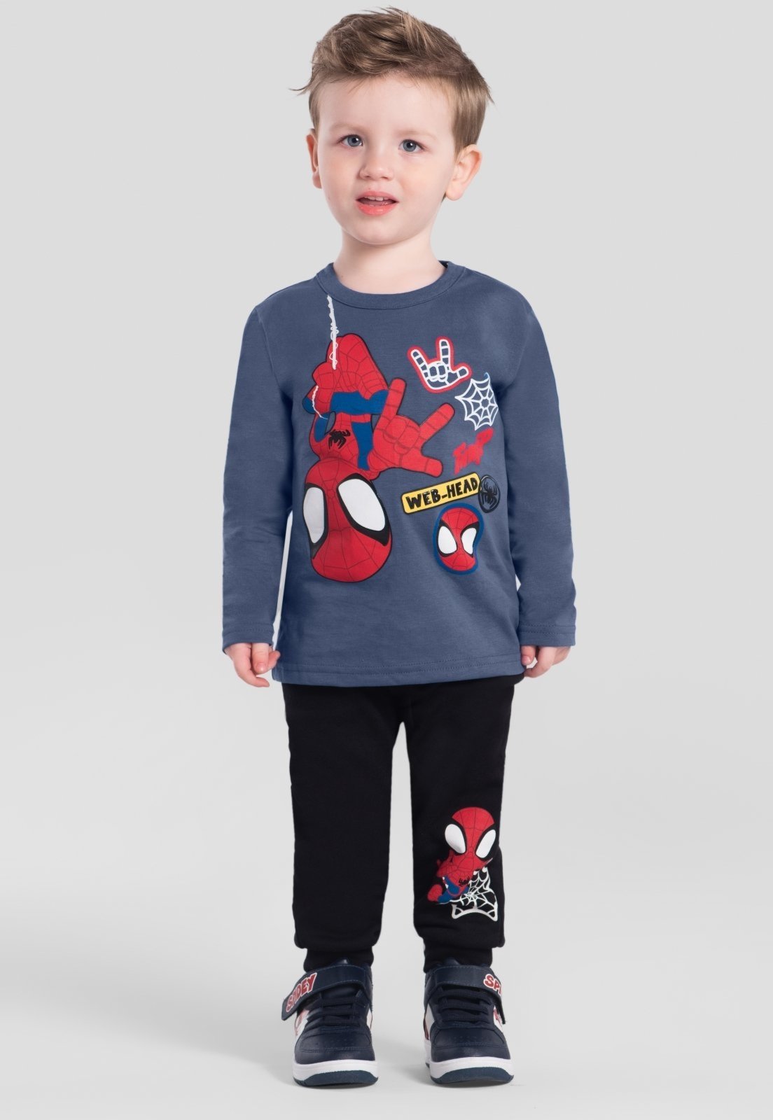 Infantil - Camiseta menino do Homem-Aranha Brandili