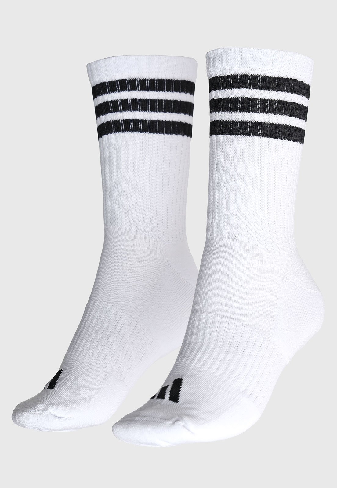 Vista 2 Meia Feminina adidas Performance Cano Médio Branca adidas performance branco