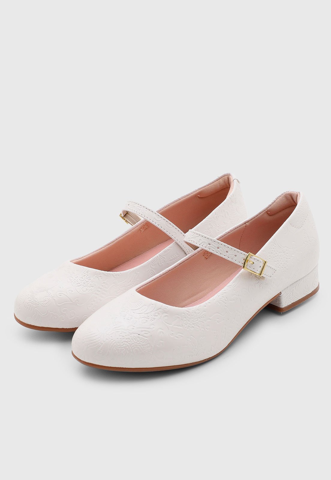Infantil - Sapatilha Molekinha Fivela Branco