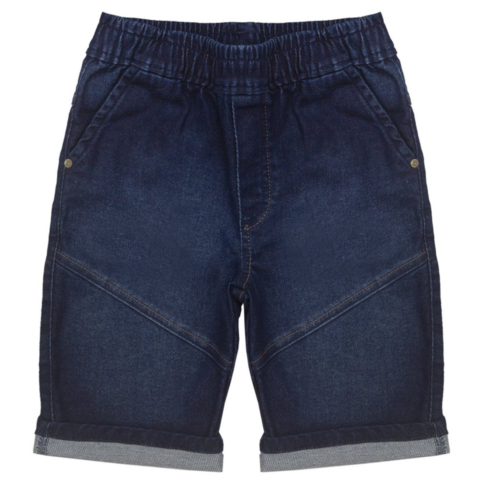 Infantil - Bermuda Juvenil Look Jeans Moletom Jeans