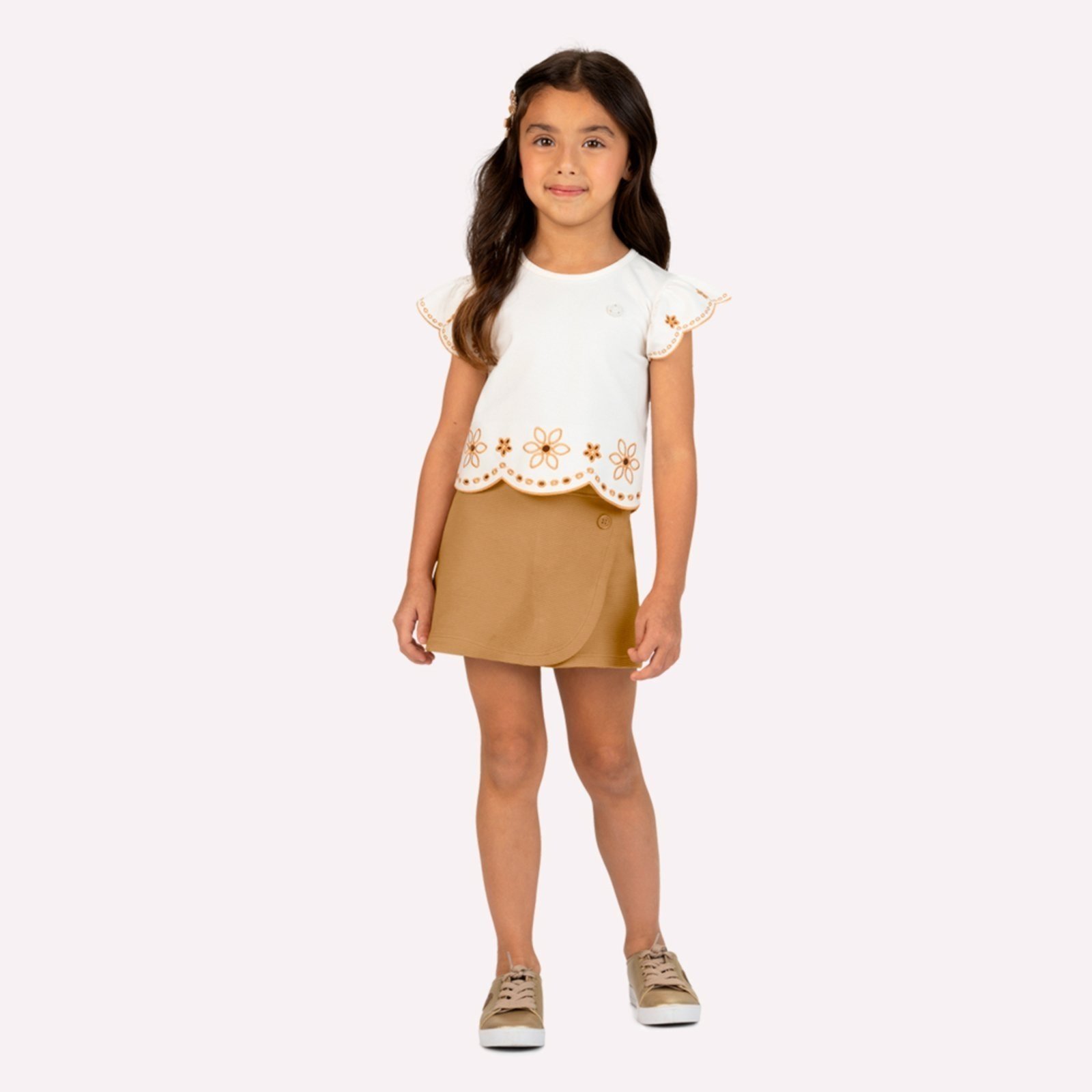 Infantil - Conjunto Menina Bordado Milon