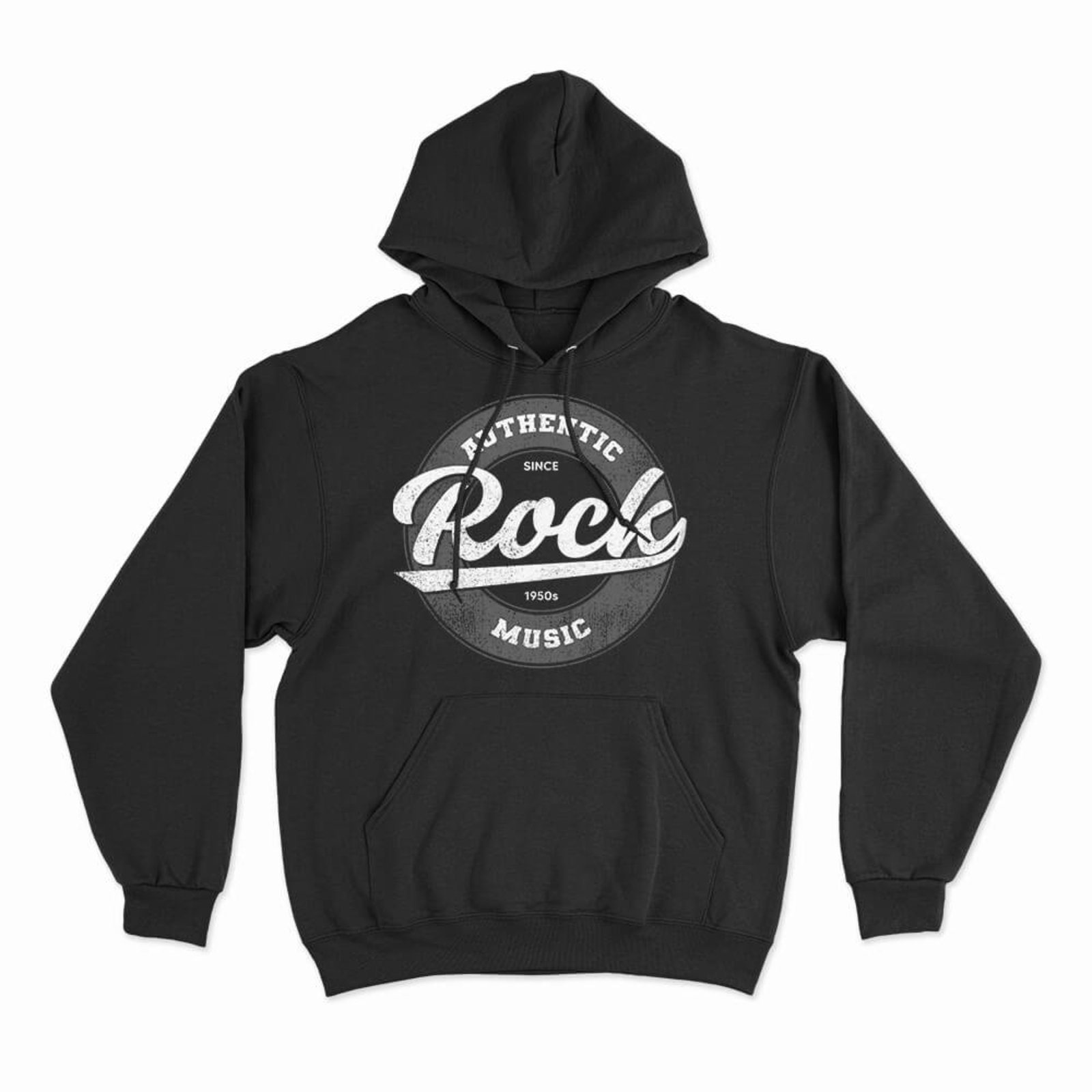 Moletom Com Capuz Rock Vintage - Preto - Casual - Studio Geek