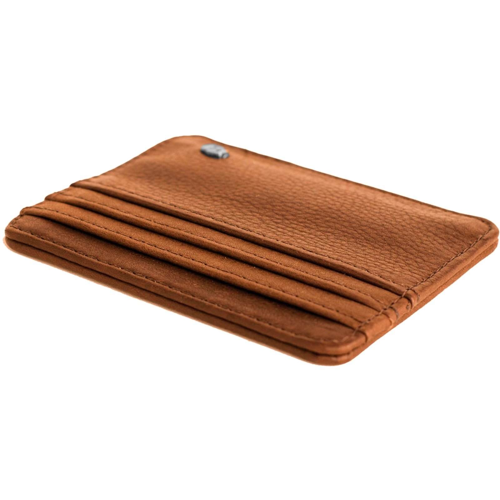 Vista 3 Porta Cartão Couro Colcci Placa Caramelo Masculino marrom Colcci marrom