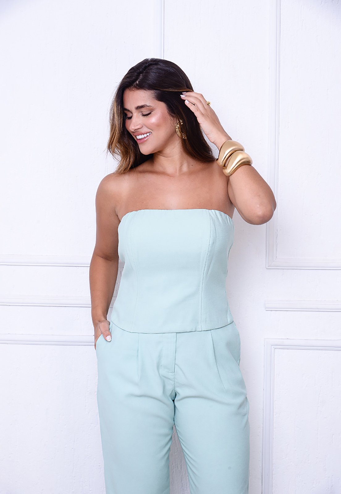 Tomara que Caia Hanna BBonnie – Alfaiataria Sensorial Verde Água
