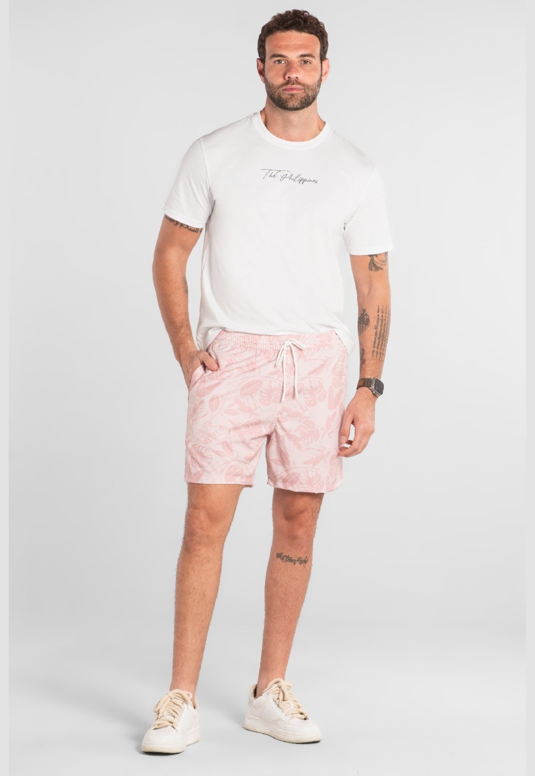 Shorts Masculino Microfibra The Philippines Rosa