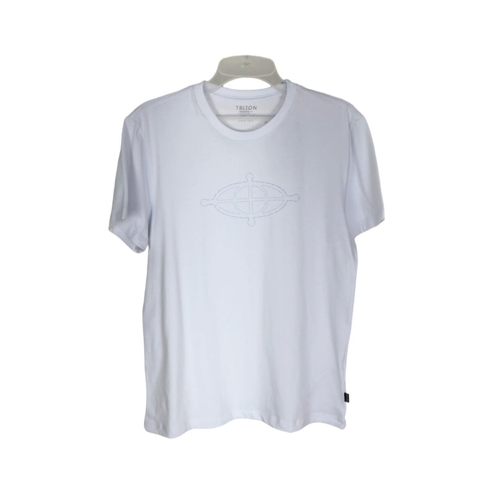 Camiseta Slim Estampa Logo Triton Branco