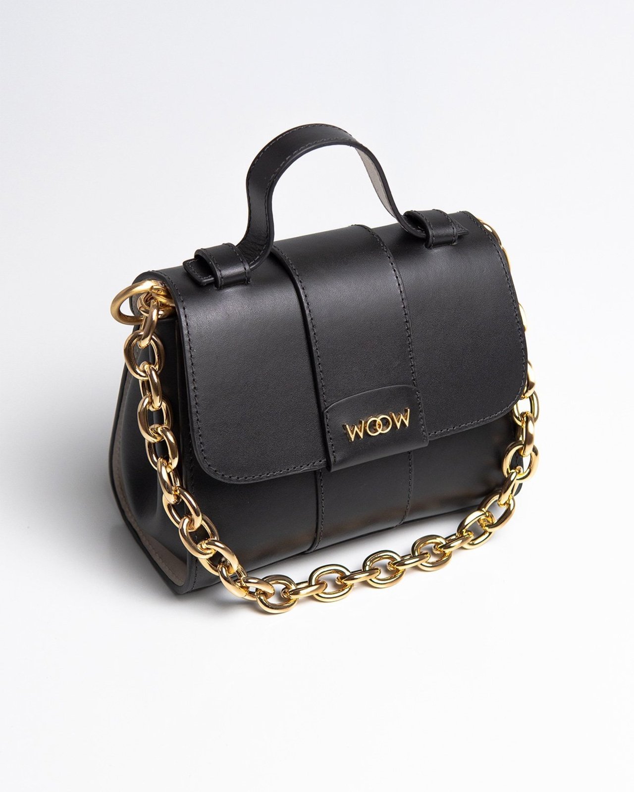 Bolsa Pequena Woow Aurora Couro Preto